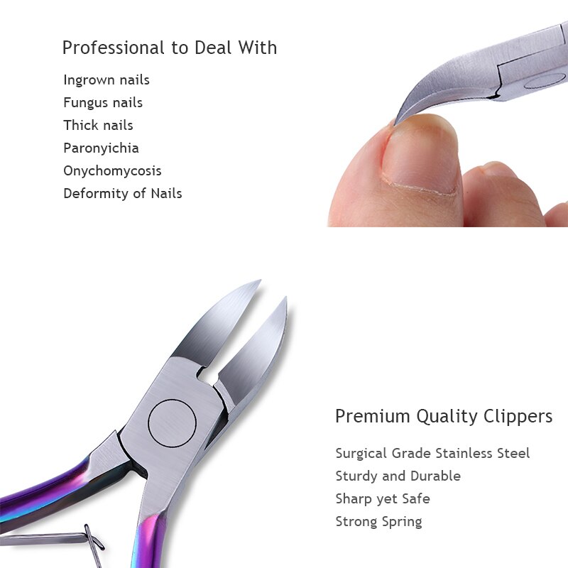 Geboren Pretty Chameleon Nail Teennagel Clipper Trimmer Nipper Cutter Ingegroeide Rvs Pedicure Care Nail Art Gereedschap