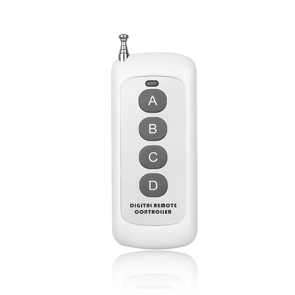 kebidu Long Range Remote Control 433mhz Wireless Presenter Controller RF Module Remote Control with Antenna 2/4 buttons: WHITE