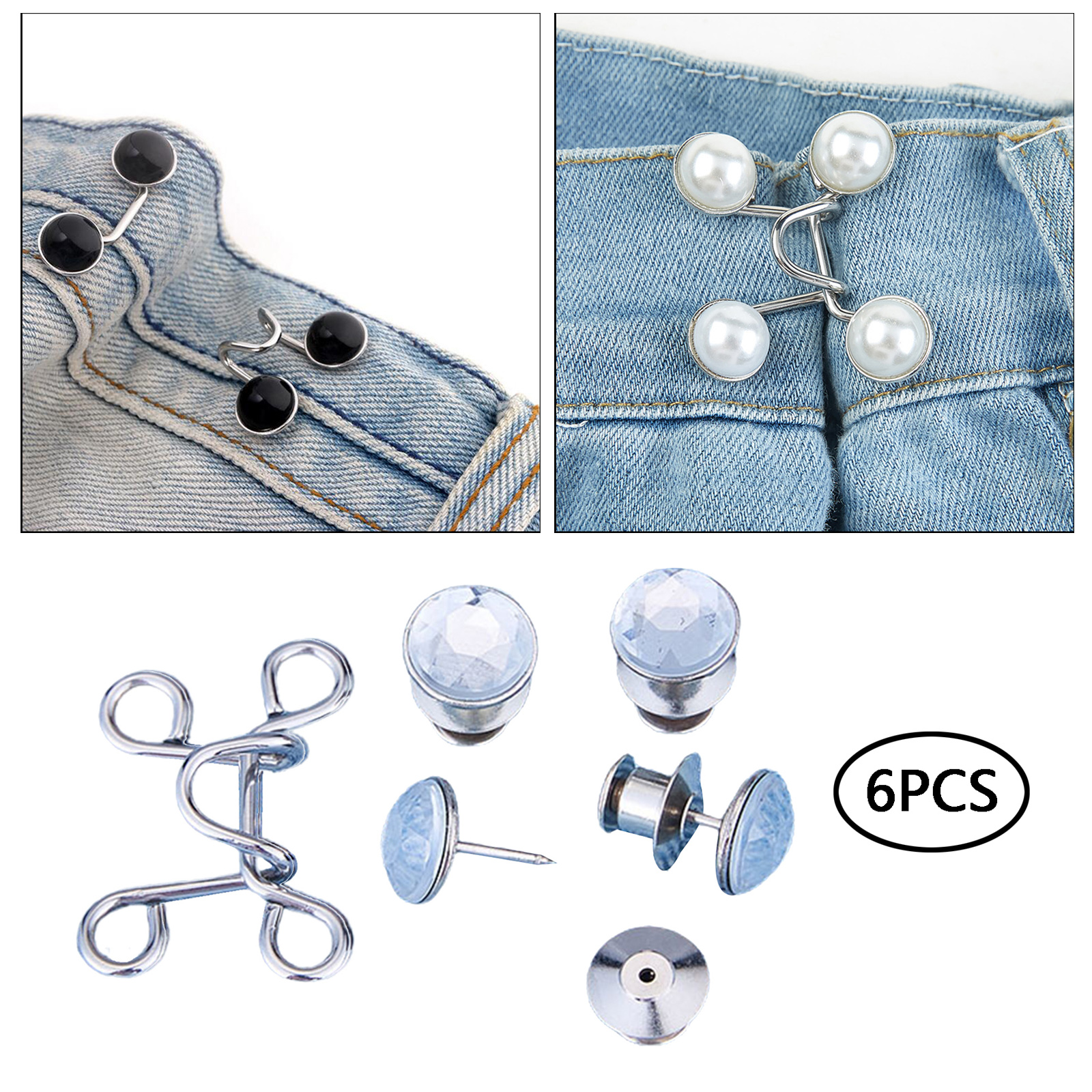 Sewing Hooks and Eyes Closure Nail-free Buttons Clothing Pants Clothing Trousers Skirt Waist Buckle Jacket Coats Craft Project