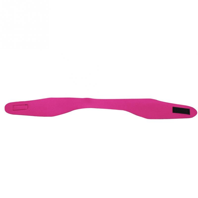 Kvinner menn voksne barn svømming justering bading yoga vanntett øre hårbånd pannebånd beskytter vannsport neopren pannebånd: Rosenrød / L