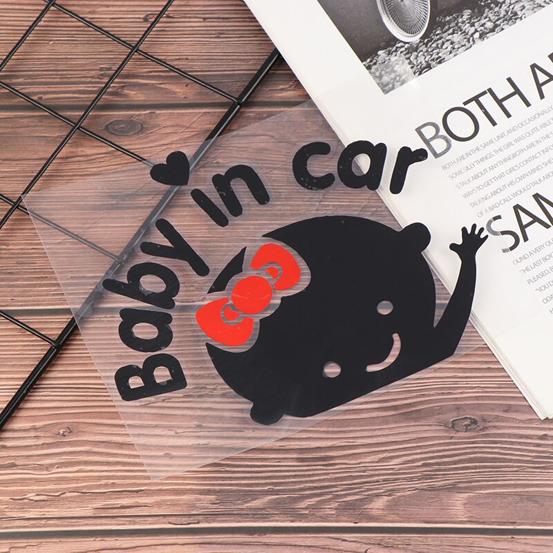 Cartoon Auto Stickers, Reflecterende Vinyl Styling Baby In Auto Warming Auto Sticker ,Baby Aan Boord Reflecterende Muursticker