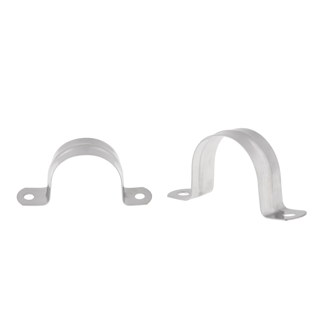 MagiDeal 2x Stainless Steel Saddle Clip Clamp Stormwater Pipe Downpipe 40mm