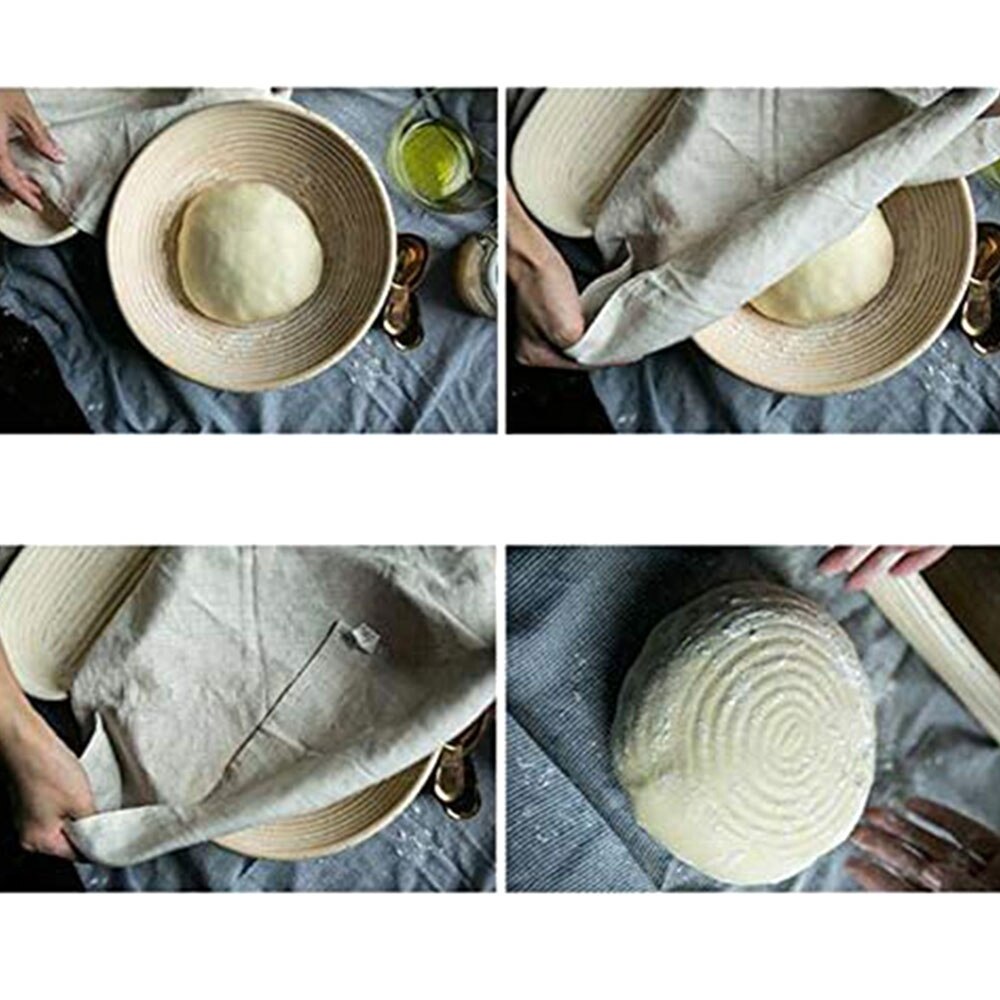 Bäckerei Werkzeuge einstellen Brot Proofing Korb und Brot Lahm Toos und Teig Schaber Umfassen 5Stck Klingen Sourdough Korb