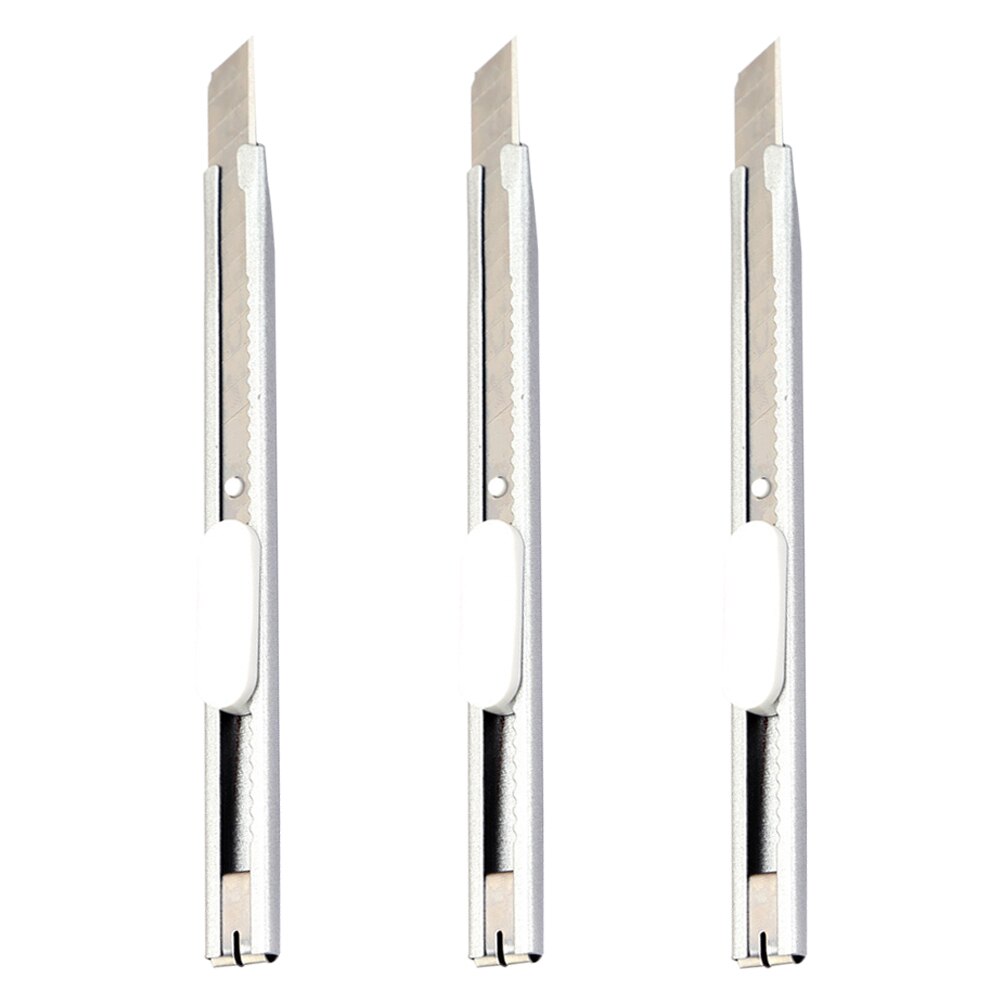 3 st teleskopiska pappersskärare pennknivar bokstavsskärare bärbara skärverktyg