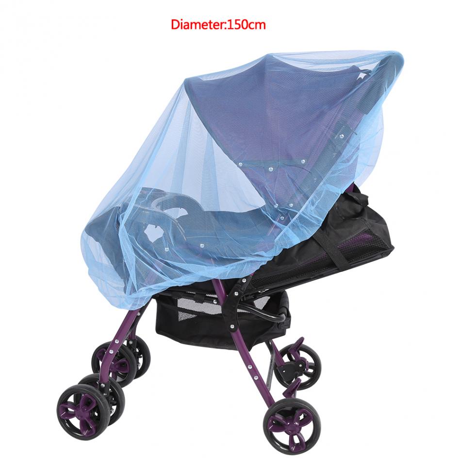 150cm crianças carrinho de bebê carrinho de carrinho de bebê mosquiteiro rede de insetos malha segura buggy berço rede do bebê mosquito carro malha buggy capa