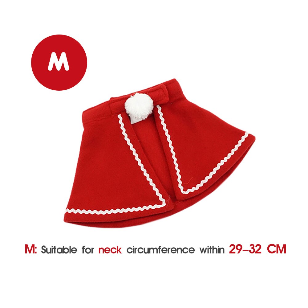 Cape de noël pour chats | Rouge, Costume de noël pour chiens, accessoires de chat, petite cape pour chatons, Halloween chien, Costume d'animaux domestiques, fournitures S M L: M-Neck 29-32 CM