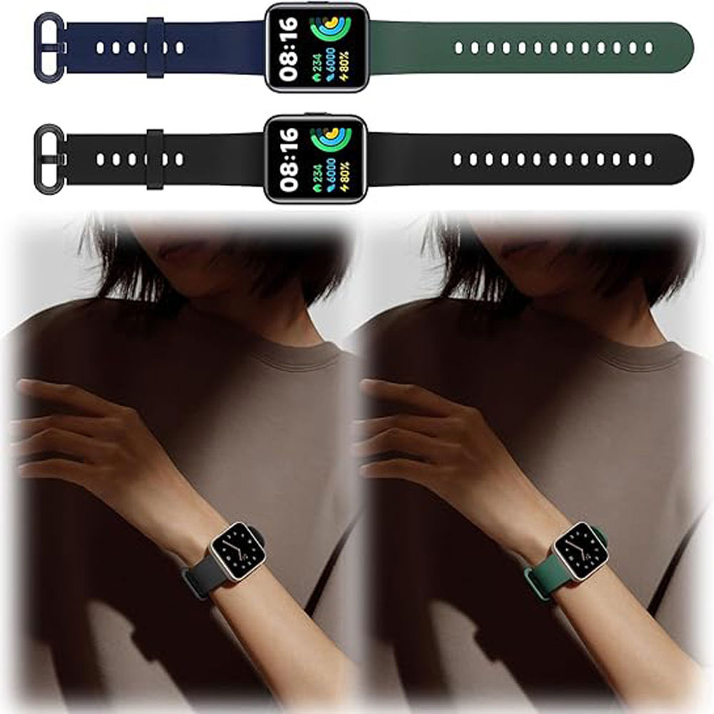 1 Uds. Correa de silicona para Xiaomi Redmi Watch 2 Lite, accesorios de pulsera, correa de repuesto para reloj Redmi Horloge 2