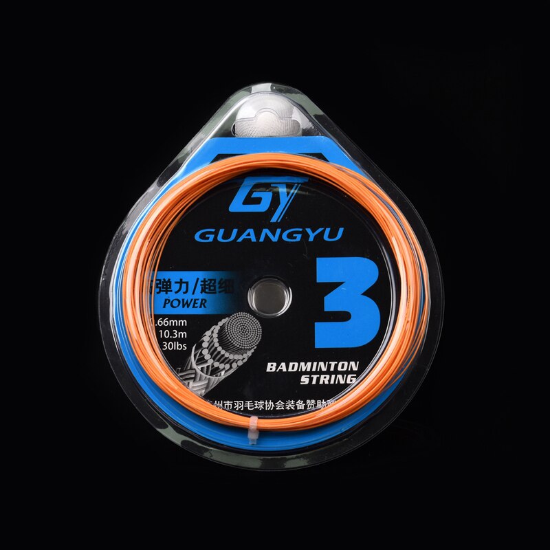 Corde da Badminton durevoli da 0.66mm ad alto polimero linea da Badminton elastica da 30 libbre da 30 libbre linea da palla in fibra di seta ad alto suono: Arancione
