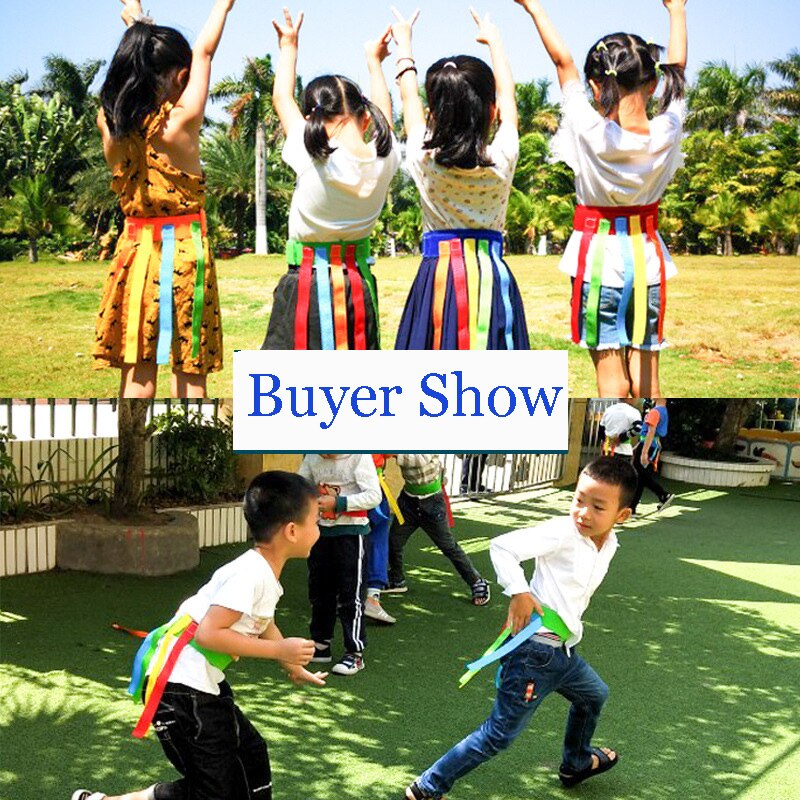 Kids Funny Outdoor Game Catching Tail Training Equipment Toys For Children Adult Kindergarten Boys Girls Teamwork Sport Game Toy