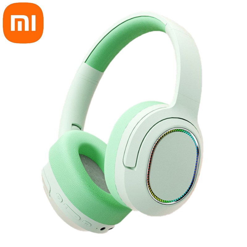 Xiaomi P2963 Cuffie senza fili Cuffie Bluetooth pieghevoli Auricolari da gioco HIFI stereo 9D Cuffie con riduzione del rumore con microfono Nuovo: Rosso