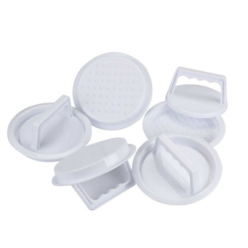 Hamburger Kitchen Grill Maker Burger Beef Mold Press Plastic US Cooking DIY Hamburg Multifunction Press Meat Machine