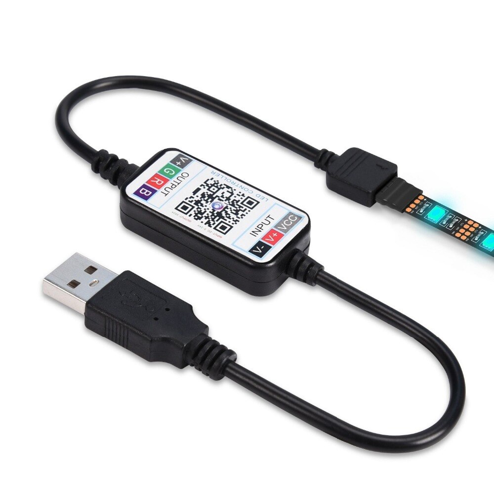 Dimmer voor LED Strips Verlichting Bluetooth Mini RGB Controller Voor 5050 3528 LED Strip USB DC 5-24V telefoon App Controle Smart Dimmer