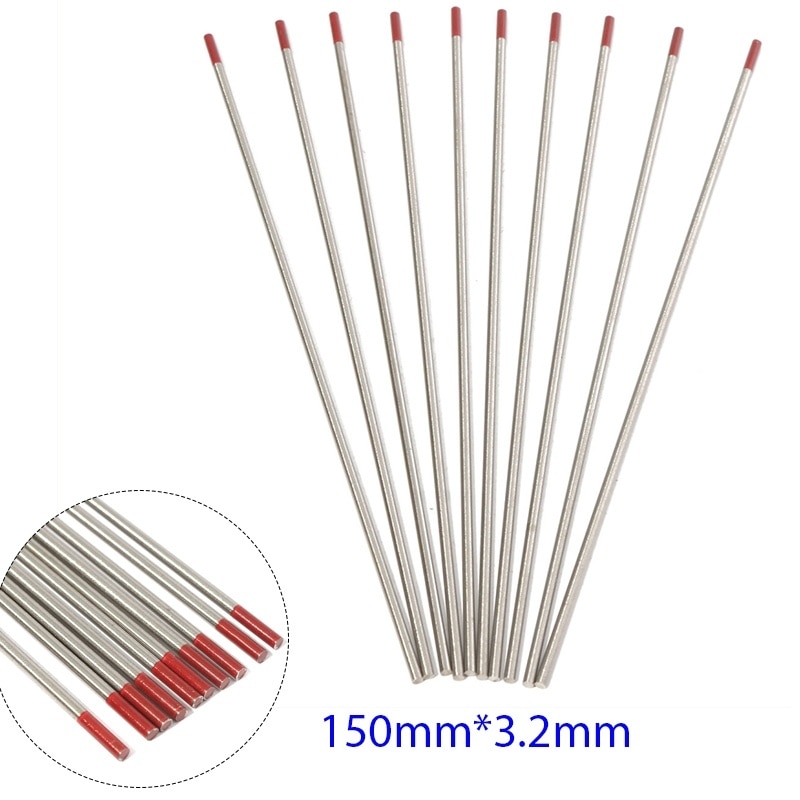10 Teile/schachtel Wolfram Stange WT20 Thoriated Wolfram Elektrode für Perücke-schweißen 150mm X 3,2mm