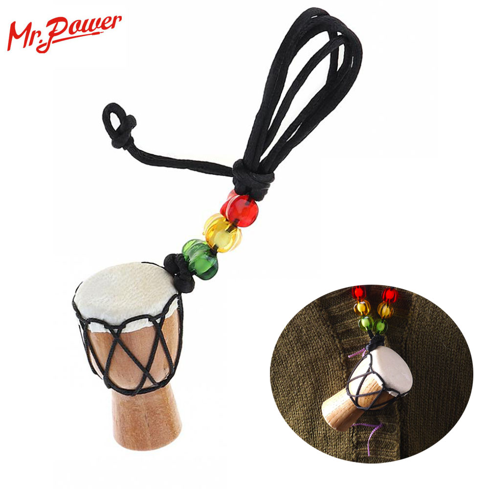 MINI Jambe Drummer For , Djembe Percussion Musical Instrument Necklace African Hand Drum Brand