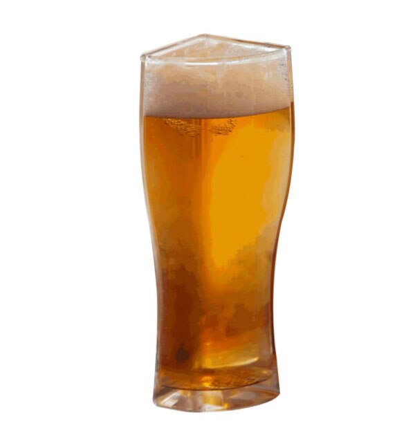 Super skonare ölglas mugg kopp separerbar 4 delar stor kapacitet ölglas transparent för club bar party hem: 1 koppar / L