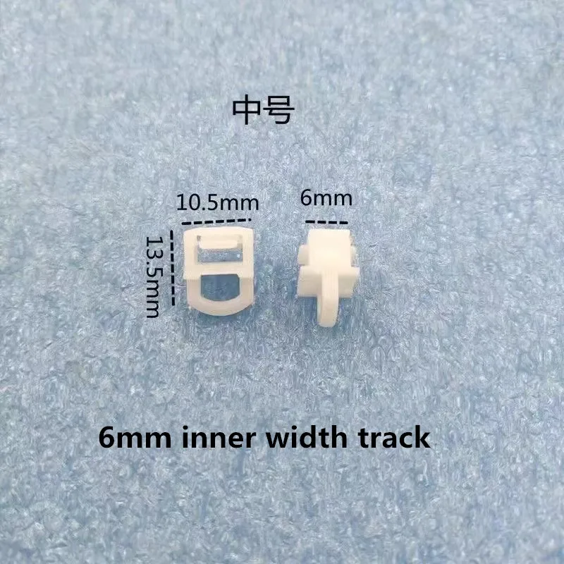 10Pcs Car Curtain Track Pulley Nano Mini Wheel Car Truck General Curtain Hooks Shower Car Curtain Accessories: PURPLE