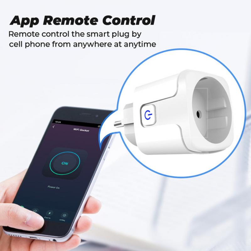 Aubess tuya zigbee smart plug 16a 20a eu ajastin pistorasia virtamonitori älykäs elämä sovelluksen ohjaus toimii alexan ja google home