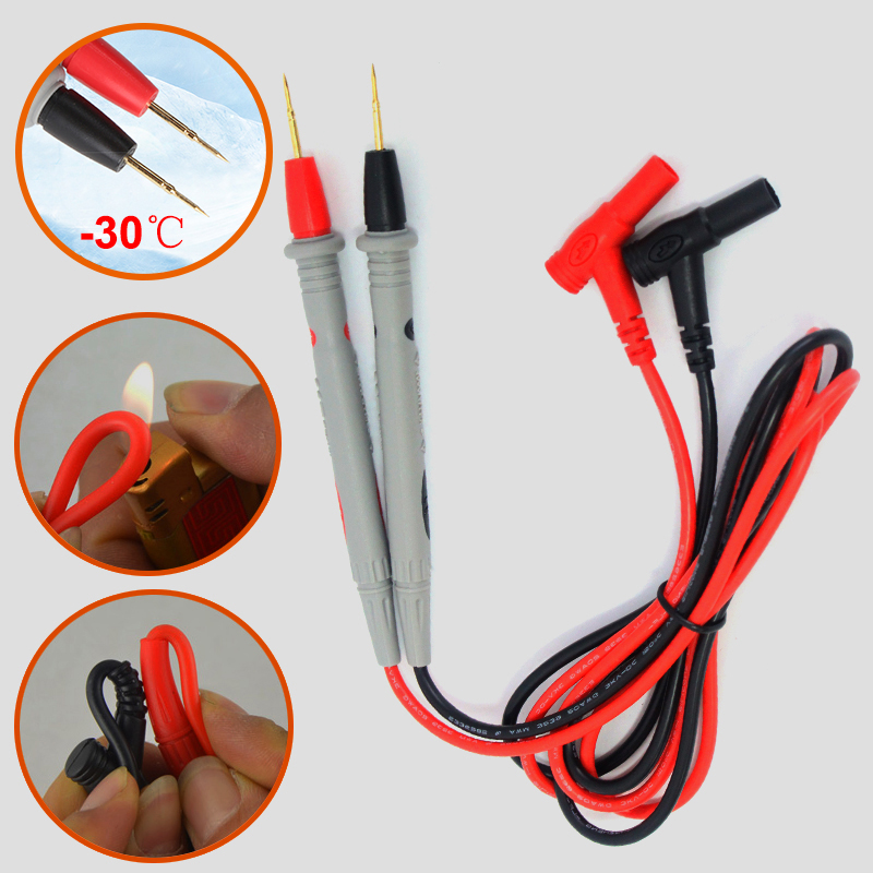 Pour multimètre aiguille pointe sonde Test fils broche numérique multimètre testeur sonde fil stylo câble 1000V 20A résister à et froid