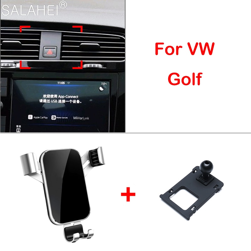 Phone Holder For VW Volkswagen Golf 7 MK7 Car Air Vent Mount Cell Stand Support Car Accessories Mobile Phone Holder