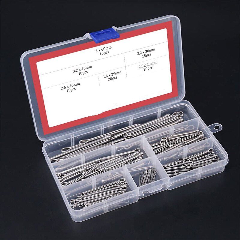 Cotter Bevestigingen Set, Splitpen Assortiment Kit... – Vicedeal