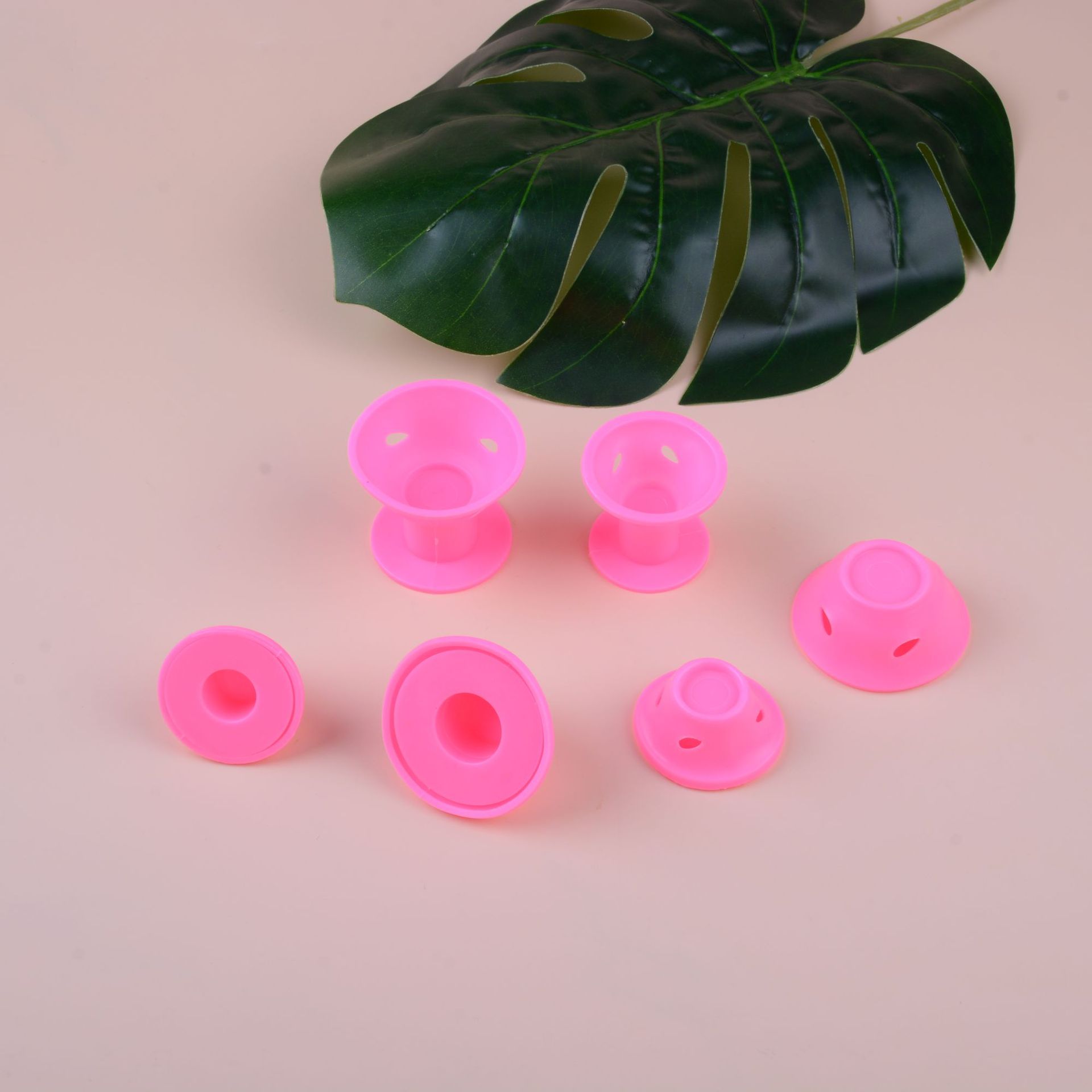 10 pièces spirale magique bigoudis bigoudis Silicone caoutchouc souple friser les femmes bouclés outils de coiffure étoile même Style