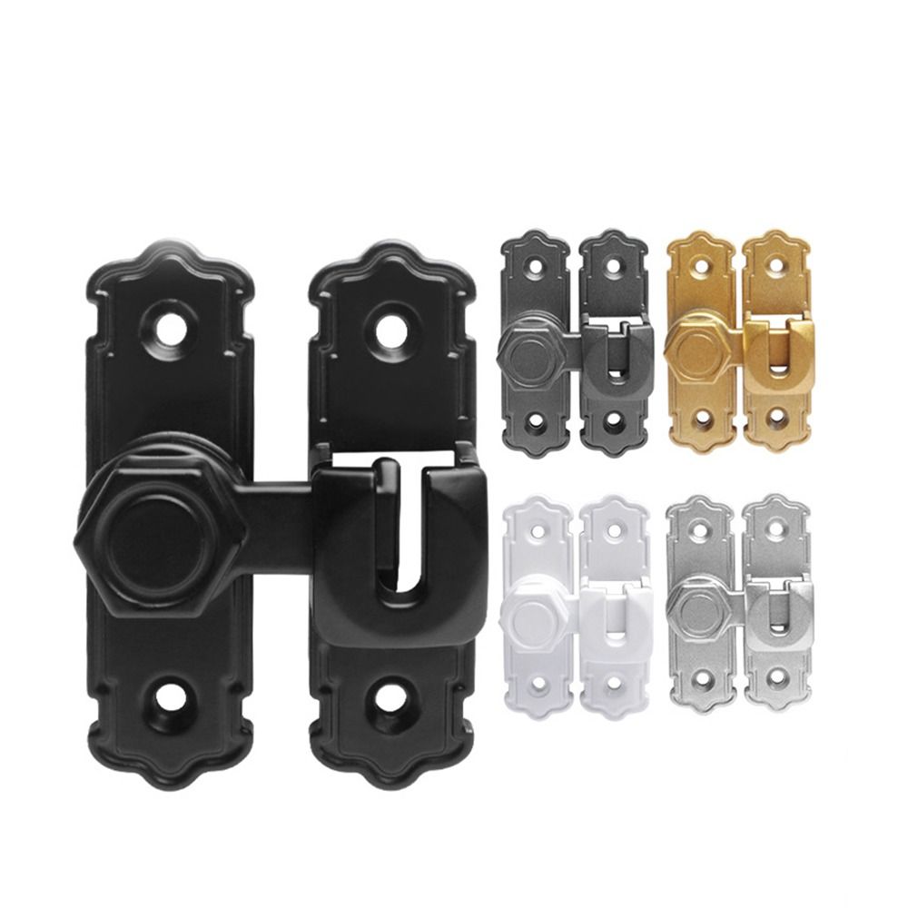 Protable Safety Sliding Door Catch Anti-theft Aluminum Alloy Door Bolts 90 180 Degree Door Buckle Kitchen Bedroom Bathroom