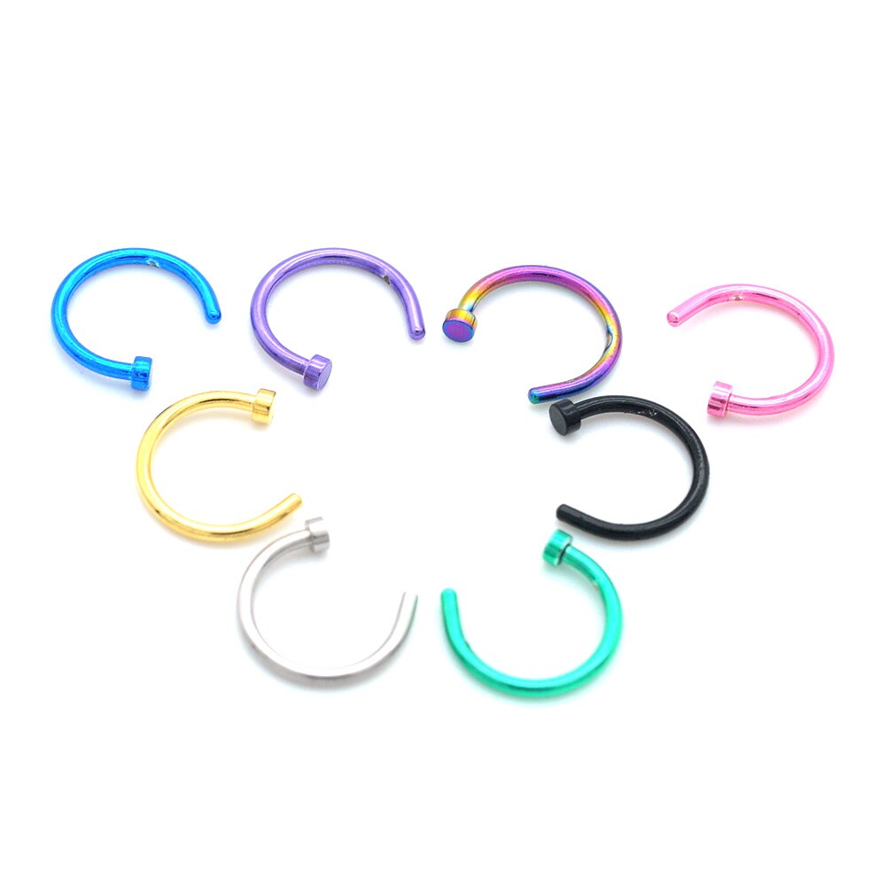 Unique étoile 100% en acier inoxydable en forme de U faux nez anneau Imitation cerceau Septum Piercing bijoux pour les femmes directe