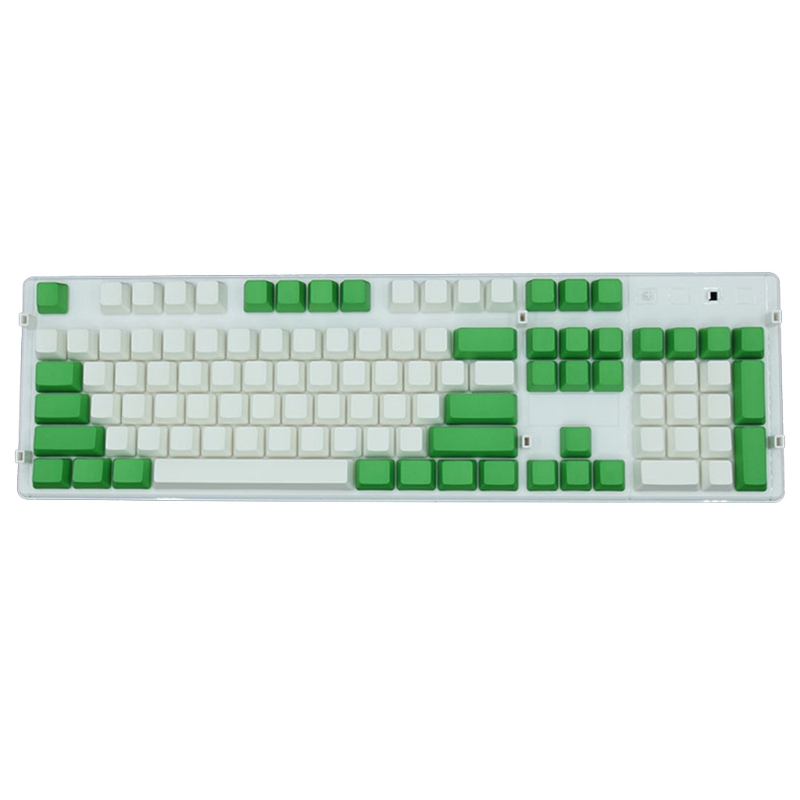 Clavier mécanique PBT à 104 touches gravées au Laser, coloration par Sublimation, couleur assortie, profil OEM, jeu de capuchons de touches, 066A: 6