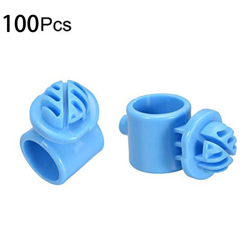 100Pcs Ring Insulator Wooden Post Wire Insulator, Electronic Fence Fitting Accessories 25mm Bearing Post Insulator for Wire Fenc