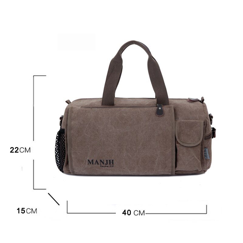 Large Capacity Canvas Travel Bags Casual Men Hand Luggage Travel Duffle Bag Big Tote 5 Colors Male Crossbody bag PT1234: 1