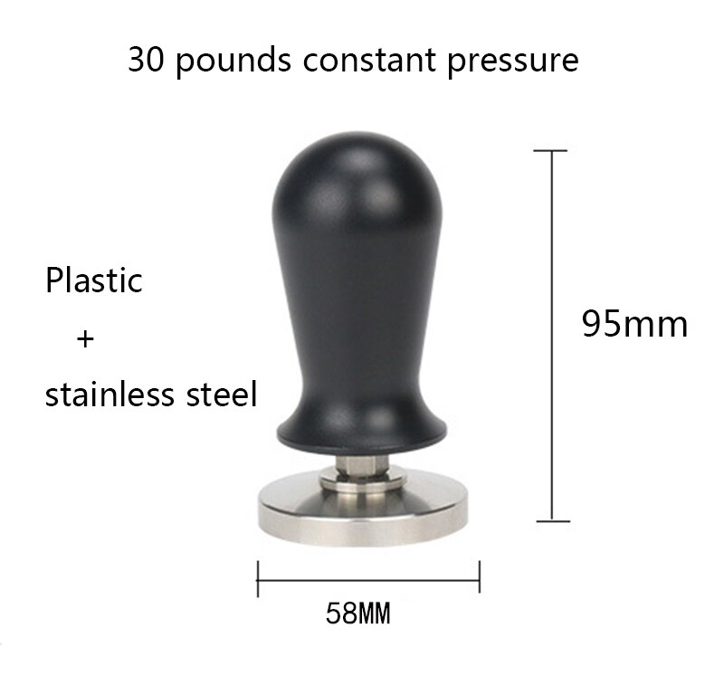 58Mm Bodemloze Koffie Handvat Filterhouder Voor Breville Bes900 920 XLbes980 Xl Koffie Machine Coffeeware Makers Filter Mand: 58mm coffee tamper