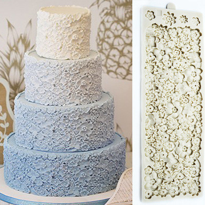 37x12cm Große Blume aufbringen Silikon Backform matt 3D Volle Blume bilden Fondant Dekoration Zucker Handwerk Werkzeug Backen kuchen Werkzeug K196