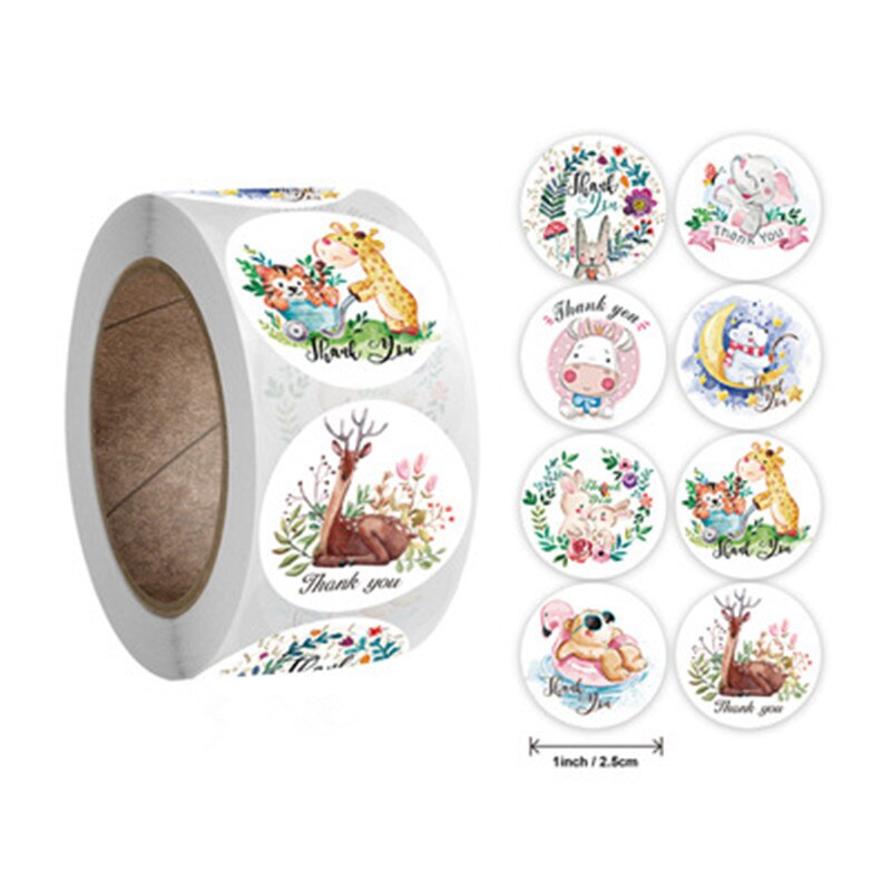 500 stuks beloningsstickers motiverende stickers op rol voor kinderen voor schoolbeloning studenten leraren schattige dieren stickers etiketten: Light Grey