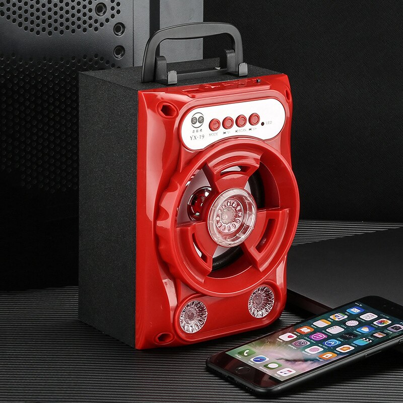 Mini Bluetooth Speaker Portable Wireless Stereo Subwoofer Heavy Bass Speakers Sound Box With Mic Support FM Radio TF AUX USB: C with wired mic