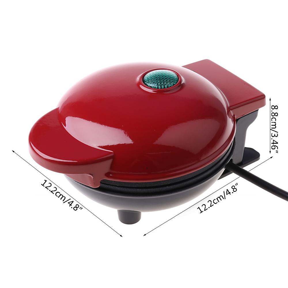 Mini Waffle Maker Machine Classic Breakfast Individual Round Kitchen Nonstick