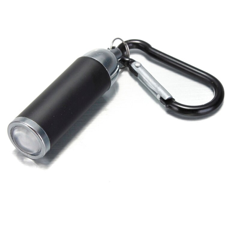 Mini LED Taschenlampe KeyChain Schlüsselring Ultra Helle Tragbare Für Camping Outdoor LXH: Black