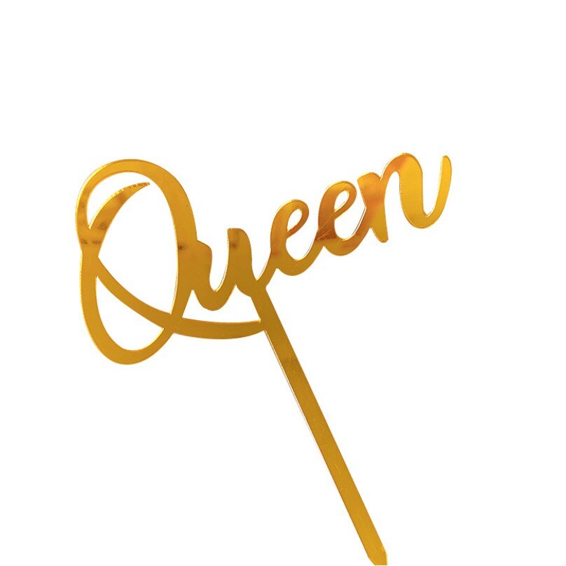 】Acrylic Queen Cake Topper Birthday Cake Decoration for Women for Mom