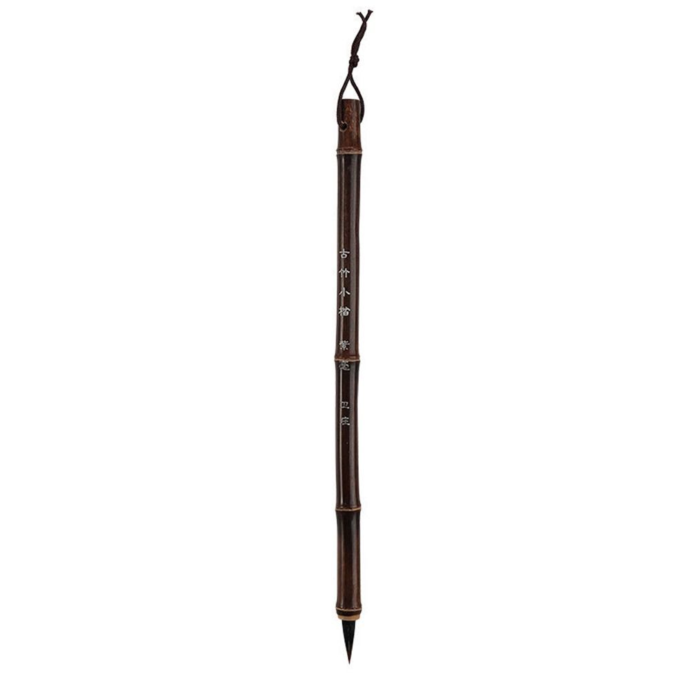 Traditional Chinese Writing Brushes Bamboo Wolf's Hair Writing Brush for Calligraphy Painting Practice Brush: Brown