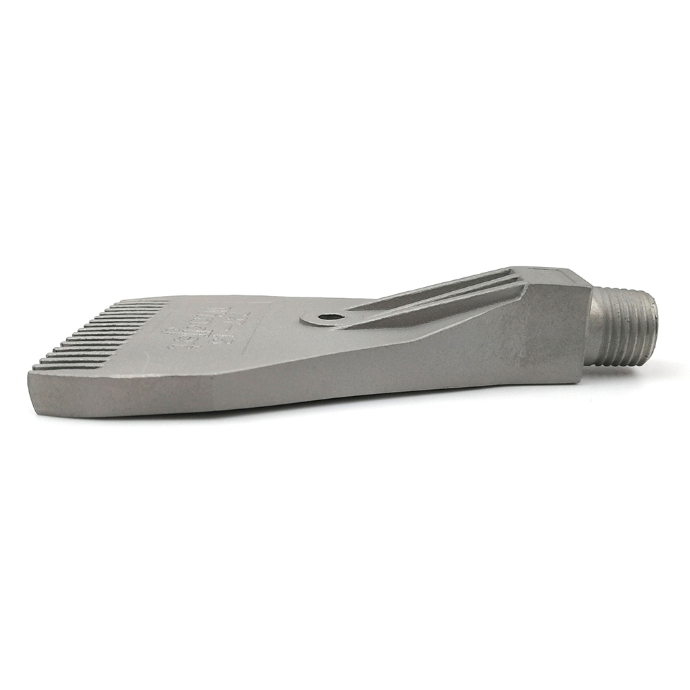 Stainless Steel 727 Blowing Nozzle Air Blower Flat Air Nozzle Air Knife 1/4'' 16 Holes Jet Clean and Blow Dry Nozzle