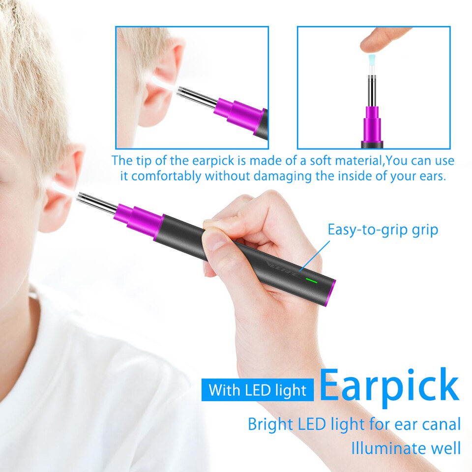 Smart Visuele Oor Camera InEar Mini Otoscopes Oor... Vicedeal