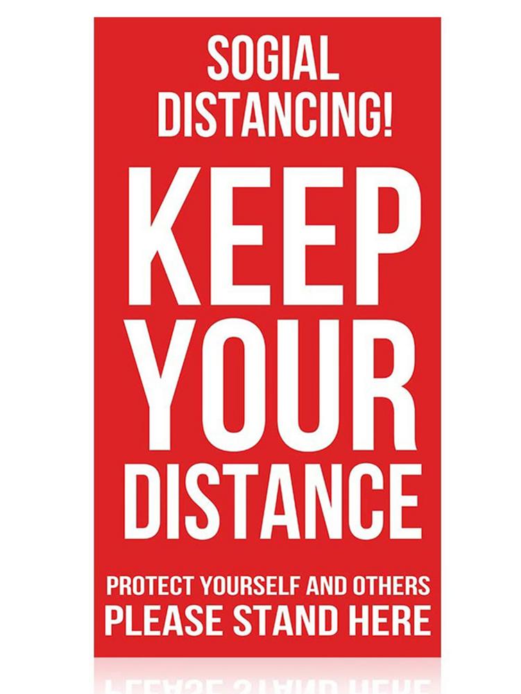 Houd Uw Afstand Sticker Teken Sociale Distantiëren Floor Decal Veiligheid Vloer Teken Sticker Behouden Afstand Floor Decal