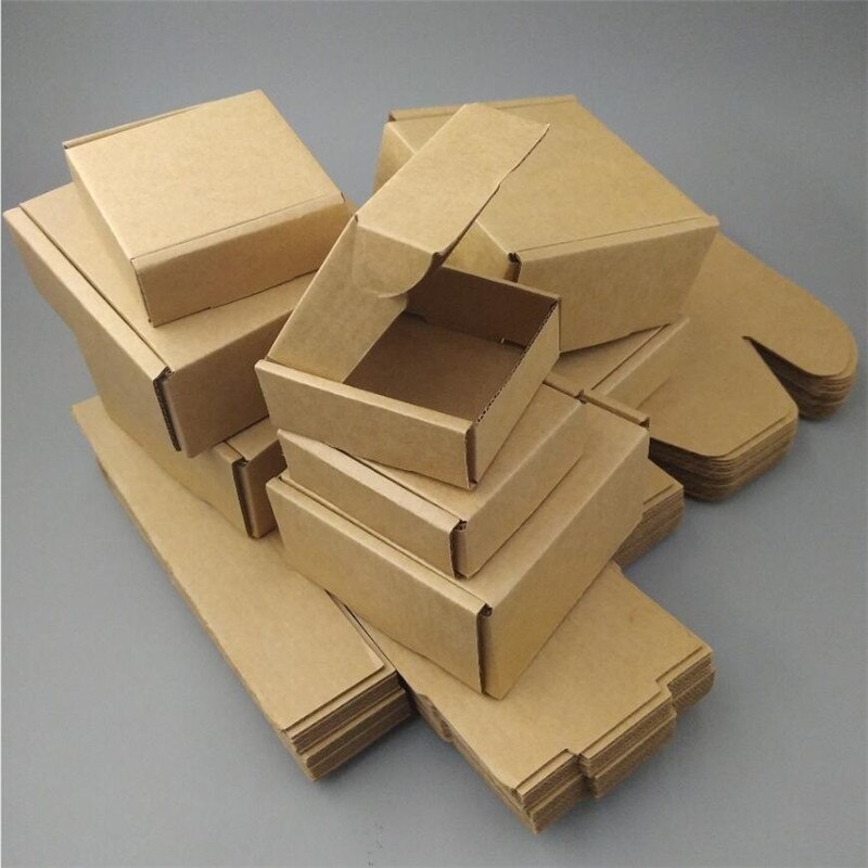 11.2*7.5*3cm Postal Cardboard Boxes Small Parcel Brown Mailing Box