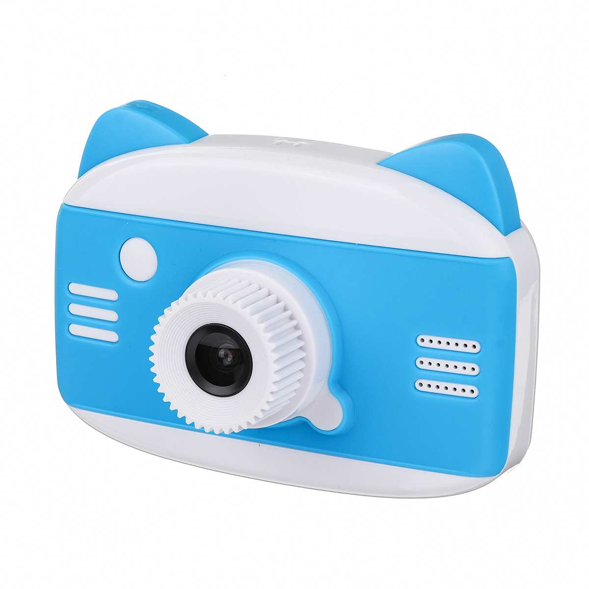3.5 tommer  hd 1080p børn kamera tegneserie børn digitalt fotokamera legetøj med  mp3 puslespil legetøj kamera fødselsdag til børn: Blå