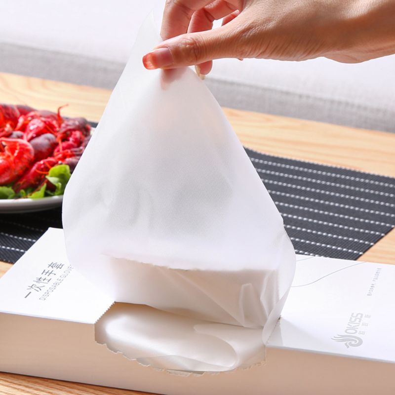 Doorzichtige wegwerphandschoenen latexvrij - grote plastic wegwerphandschoenen, voedselveilig