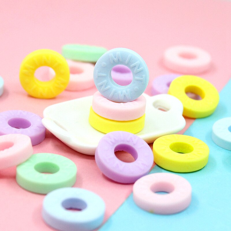 5/10 Stks/partij Mini Donut Charm Kralen Diy Hars Accessoire Voor Klei Telefoon Case Decoratie Speelgoed Voor Kids