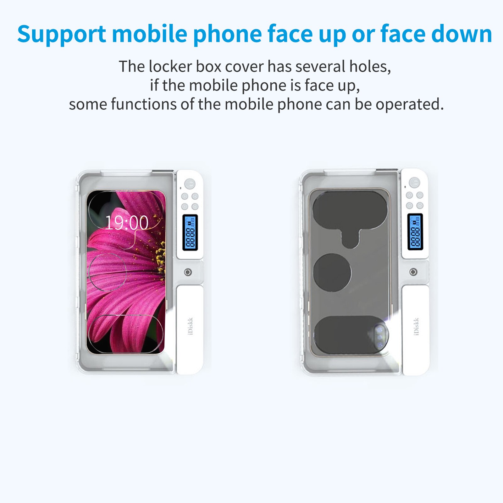 iDiskk Portable Smart Timer Phone Locker Box Cell Phone Locking Container Self Control Focus on Learning Prevent Game Addiction