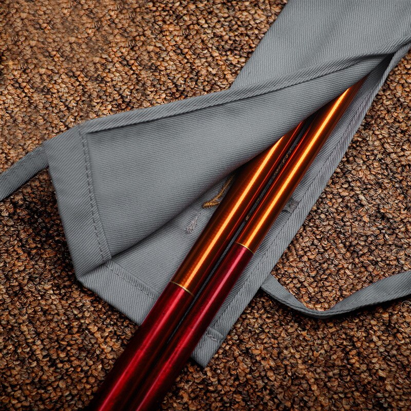 Sac de canne à pêche en tissu de coton épais, 5 couleurs, housse de protection anti-rayures, étui de rangement