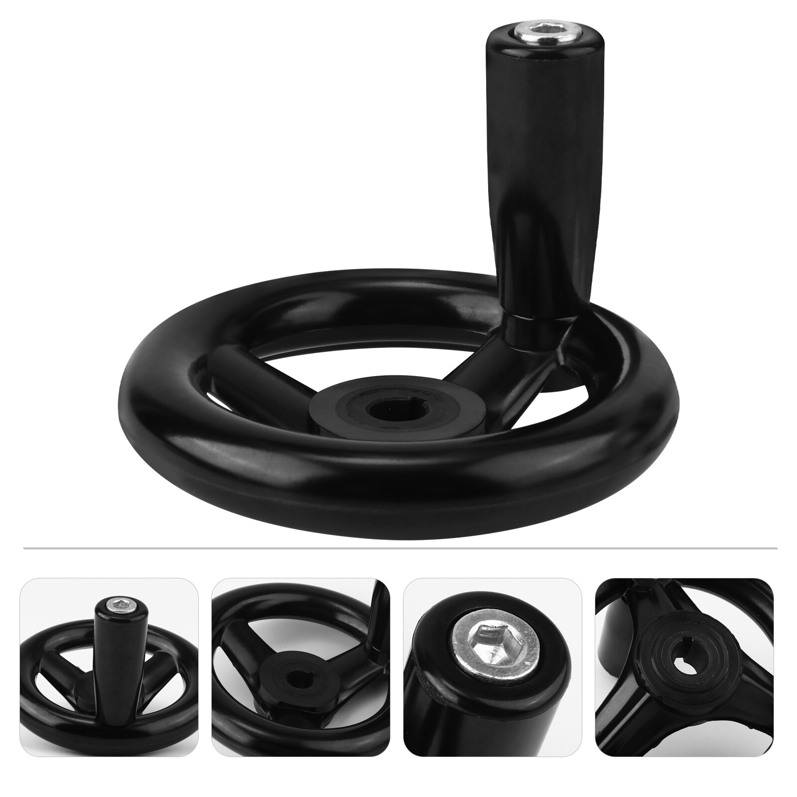 Premium Bakelite Hand Wheel 3 Spoke Round Hand Wheel for Milling Machine Lathe: Default Title