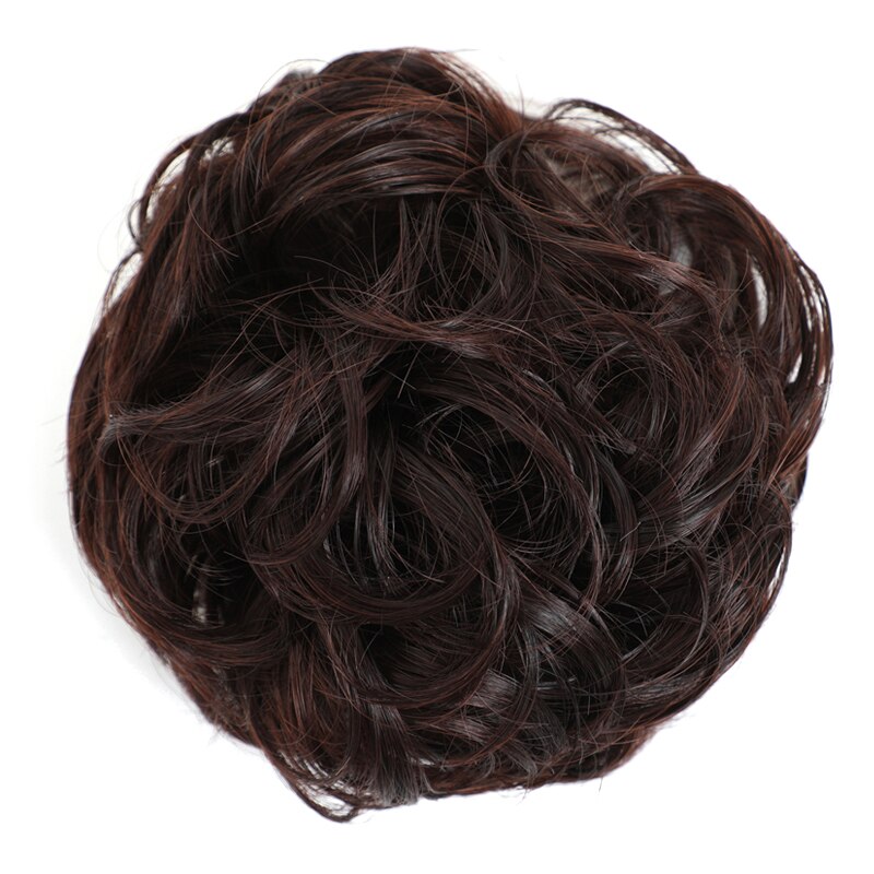 Extensiones de moño sintético de estrella Rosa, rizadas y desordenadas, extensión de pelo para boda, moño para mujeres y niños: 33