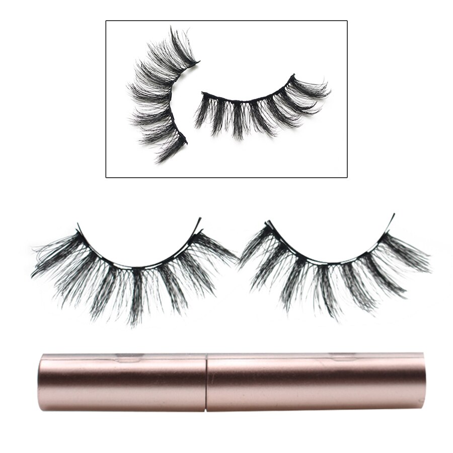 Set di ciglia magnetiche 3D impermeabile duraturo Eyeliner magnetico naturale magnete ciglia estensione trucco Kit ciglia finte: SA132